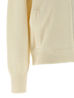 Max Mara White Virgin Wool Cardigan