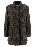 Max Mara Multicolor Virgin Wool Shell Jacket