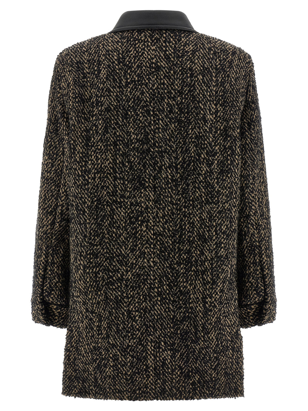 Max Mara Multicolor Virgin Wool Shell Jacket