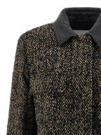 Max Mara Multicolor Virgin Wool Shell Jacket