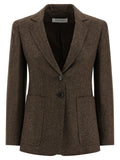 Max Mara Brown Virgin Wool Blazer