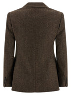 Max Mara Brown Virgin Wool Blazer