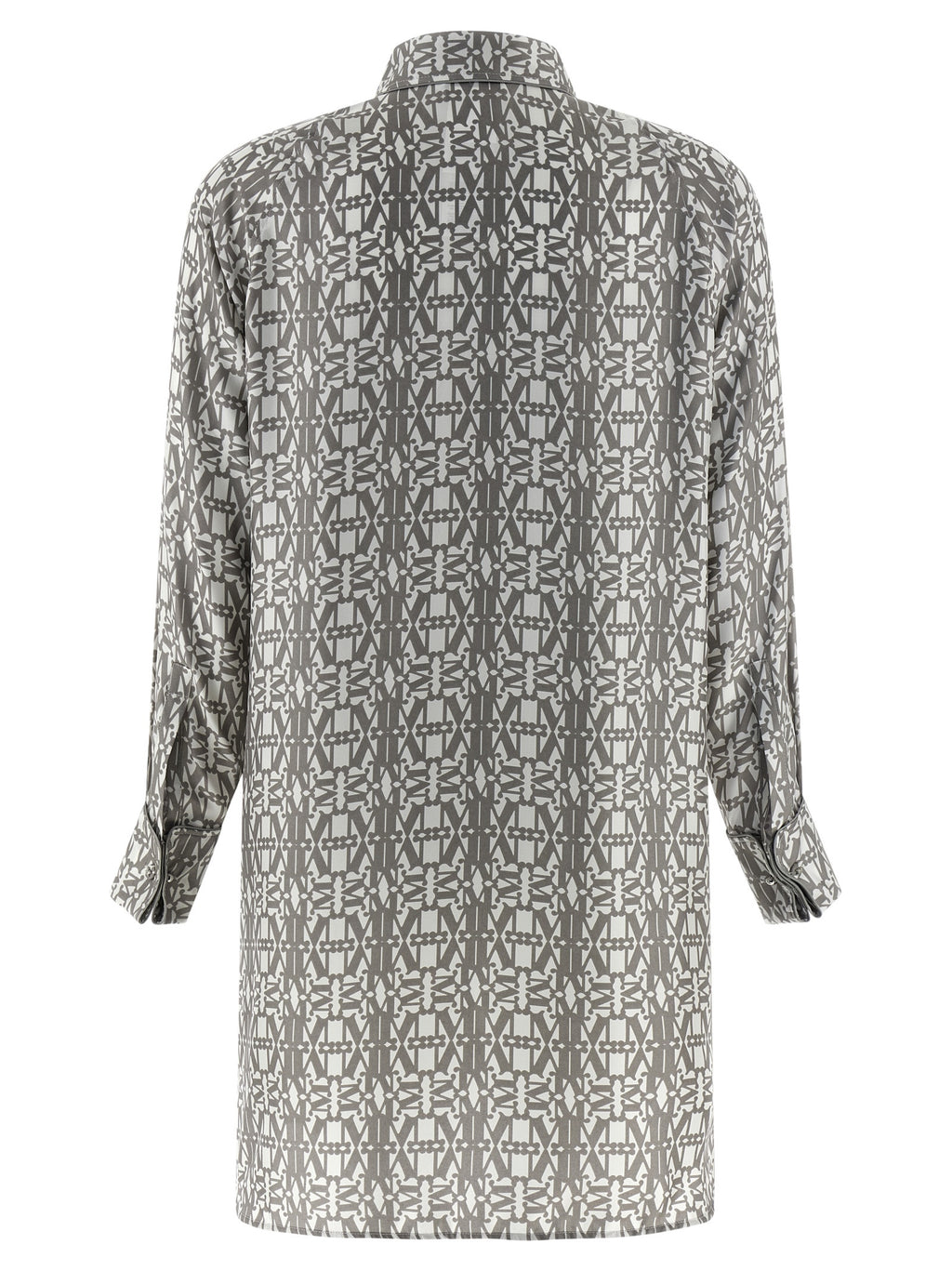 Max Mara Gray Silk Short Dress