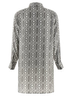 Max Mara Gray Silk Short Dress