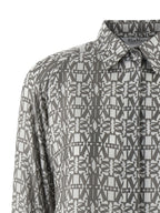 Max Mara Gray Silk Short Dress