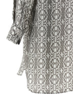 Max Mara Gray Silk Short Dress