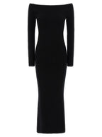 Max Mara Black Wool Long Dress