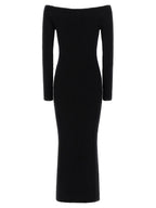 Max Mara Black Wool Long Dress