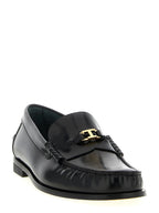 Tod's Black Calfskin Slip-On Loafers
