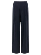 Max Mara Blue Silk Casual Pants