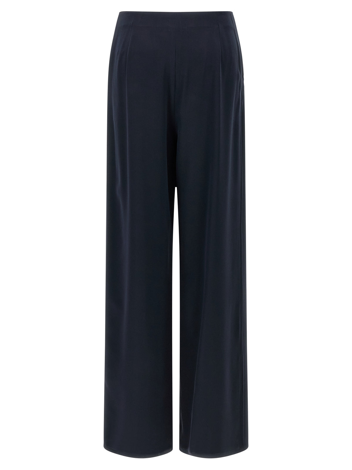 Max Mara Blue Silk Casual Pants