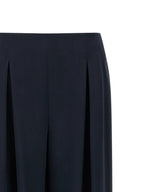 Max Mara Blue Silk Casual Pants