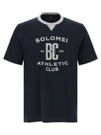 Brunello Cucinelli Blue Cotton T-Shirt