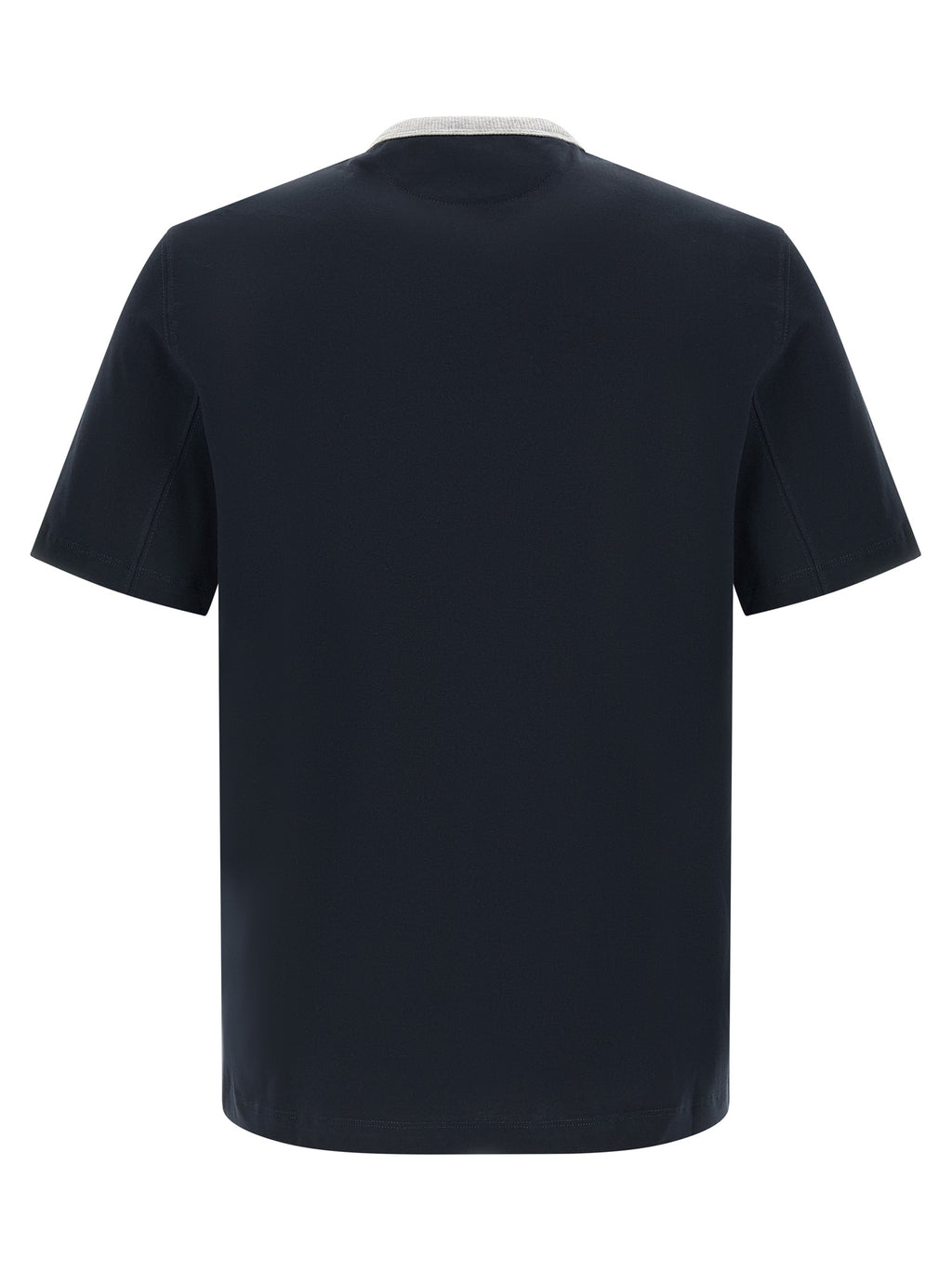 Brunello Cucinelli Blue Cotton T-Shirt