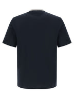 Brunello Cucinelli Blue Cotton T-Shirt
