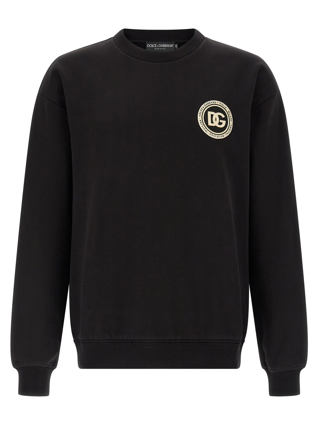Dolce & Gabbana Black Cotton Sweatshirt
