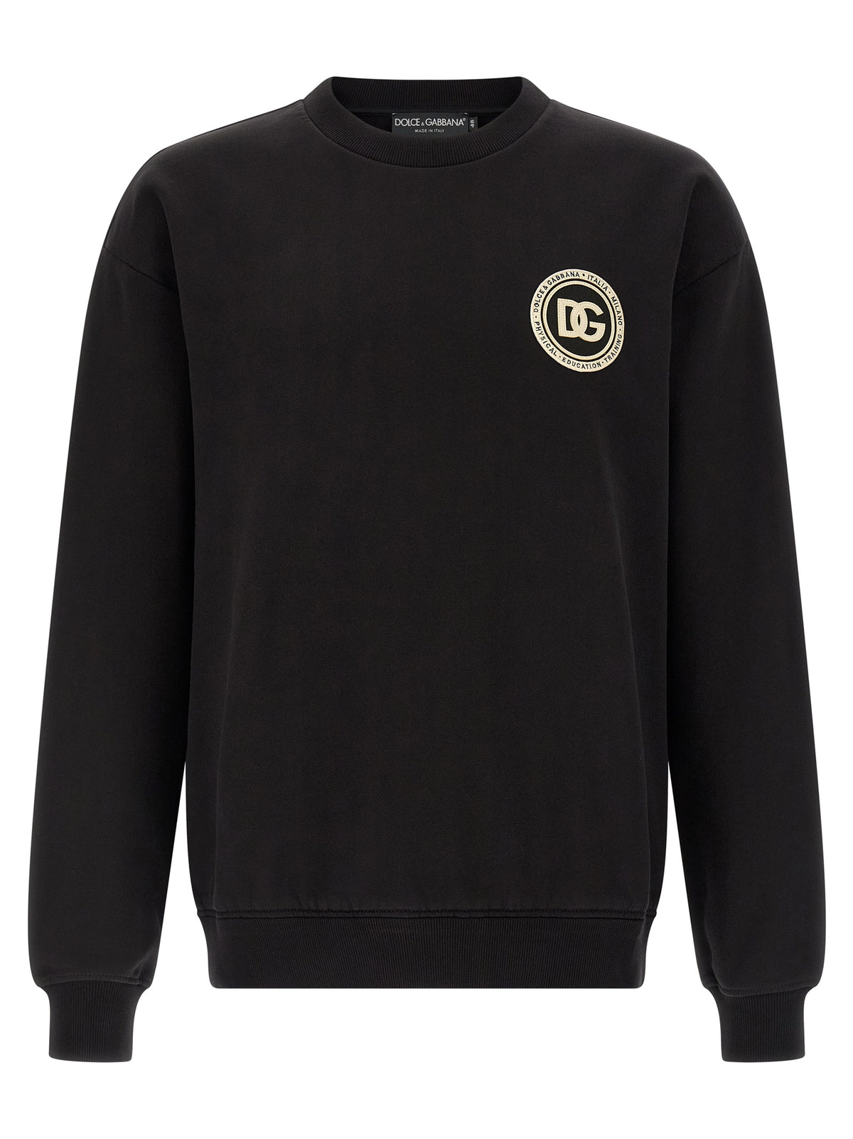 Dolce & Gabbana Black Cotton Sweatshirt