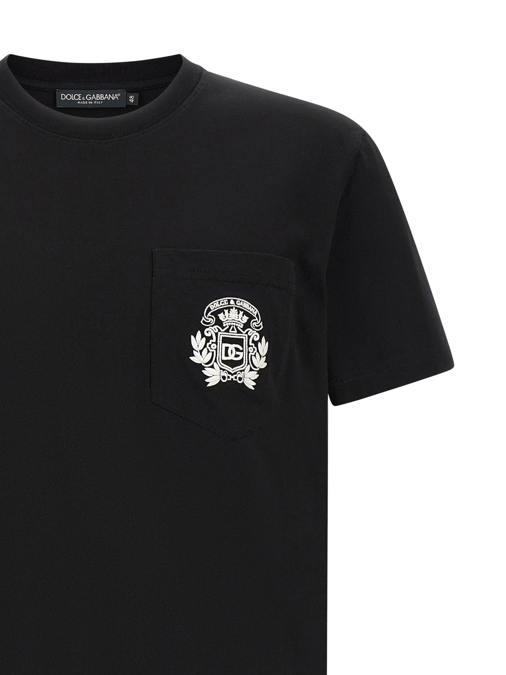 Dolce & Gabbana Black Cotton T-Shirt
