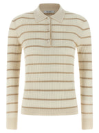 Max Mara Beige Cashmere Polo Shirt