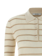 Max Mara Beige Cashmere Polo Shirt