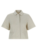 Max Mara Beige Cotton Full-Length Jacket