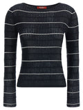 Max Mara Blue Silk Cardigan