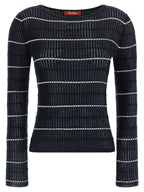 Max Mara Blue Silk Cardigan