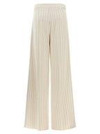 Max Mara White Cotton Casual Pants