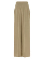 Max Mara Beige Silk Dress Pants