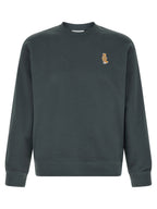 Maison Kitsuné Blue Organic Cotton Sweatshirt