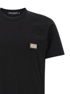 Dolce & Gabbana Black Cotton T-Shirt