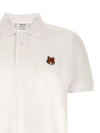 Maison Kitsuné White Cotton Polo Shirt