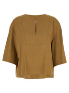Max Mara Beige Linen Blouse