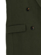 Max Mara Bicolor Linen Sleeveless Jacket