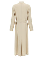 Max Mara Beige Linen Long Dress