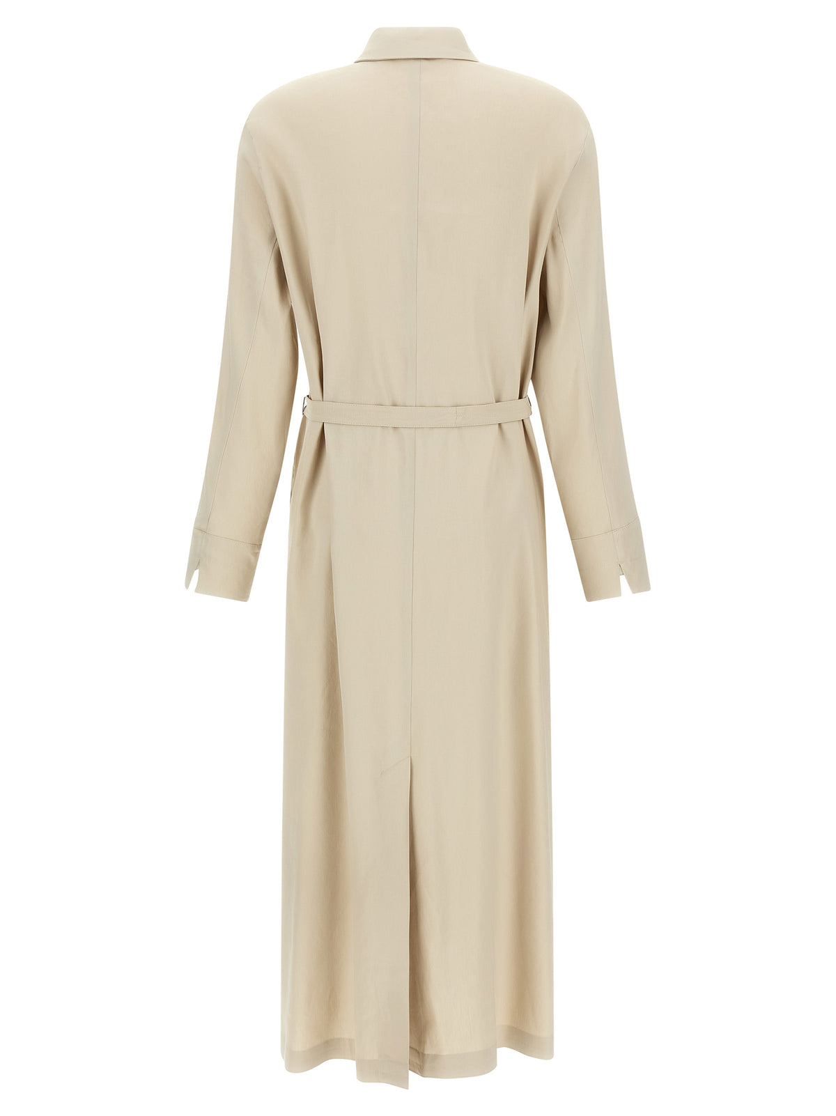 Max Mara Beige Linen Long Dress