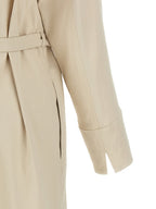 Max Mara Beige Linen Long Dress