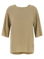 Max Mara Beige Silk Blouse