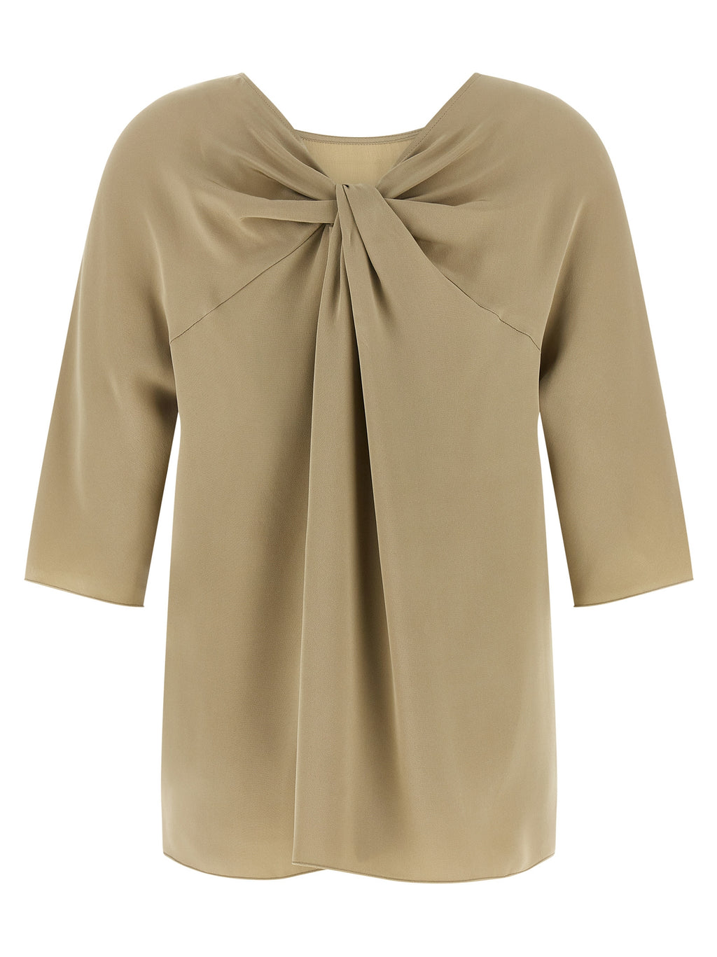 Max Mara Beige Silk Blouse