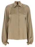 Max Mara Beige Silk Blouse