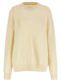 Jil Sander White Wool Cardigan