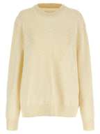 Jil Sander White Wool Cardigan