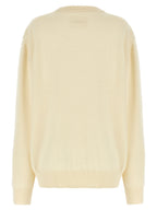 Jil Sander White Wool Cardigan
