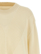 Jil Sander White Wool Cardigan