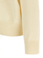 Jil Sander White Wool Cardigan