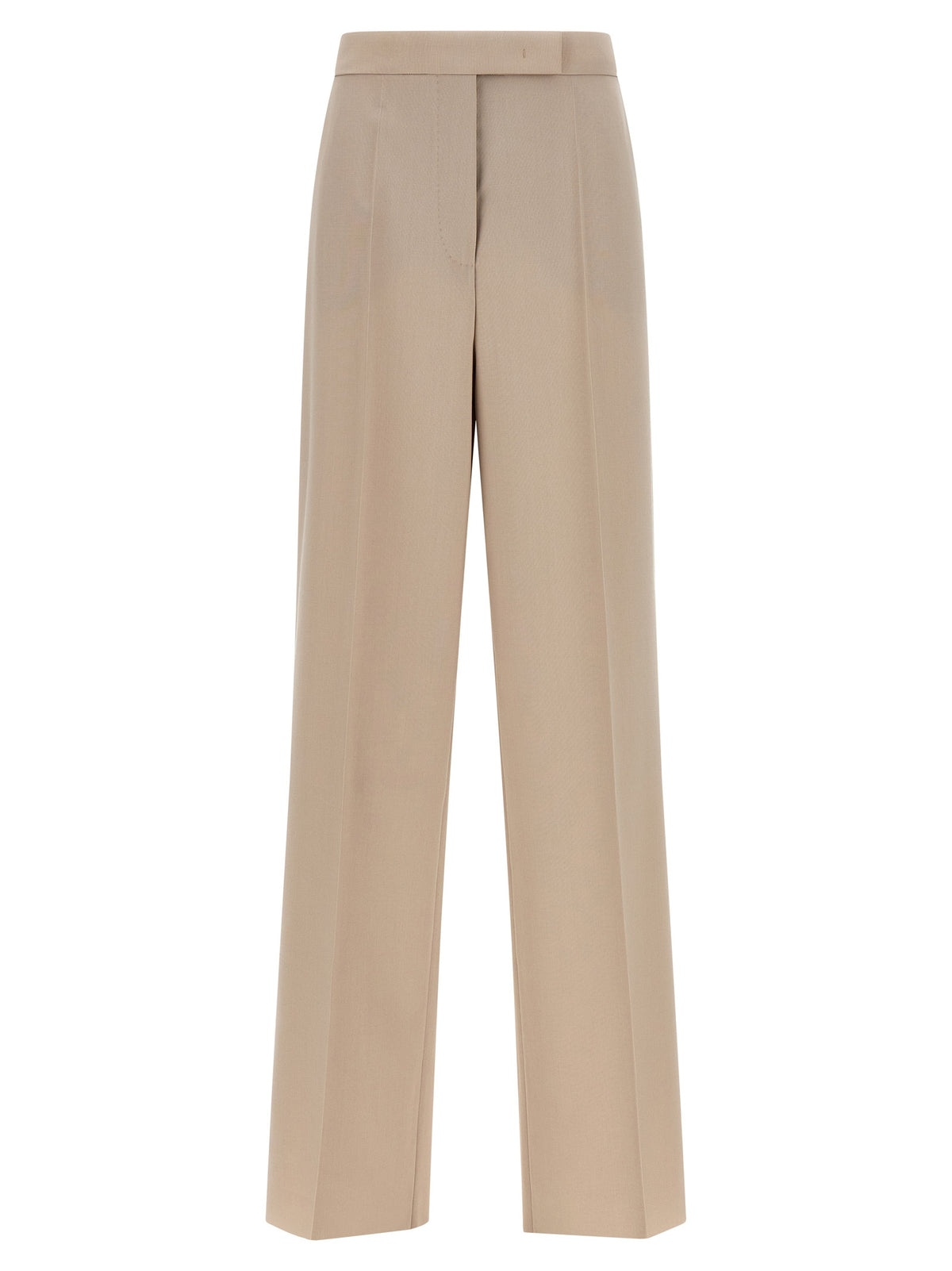 Max Mara Beige Virgin Wool Dress Pants