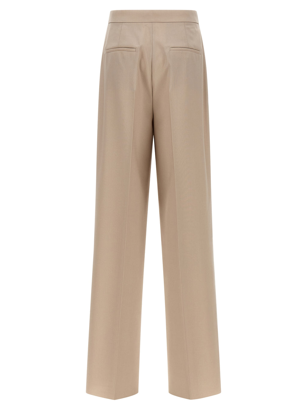 Max Mara Beige Virgin Wool Dress Pants