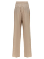 Max Mara Beige Virgin Wool Dress Pants