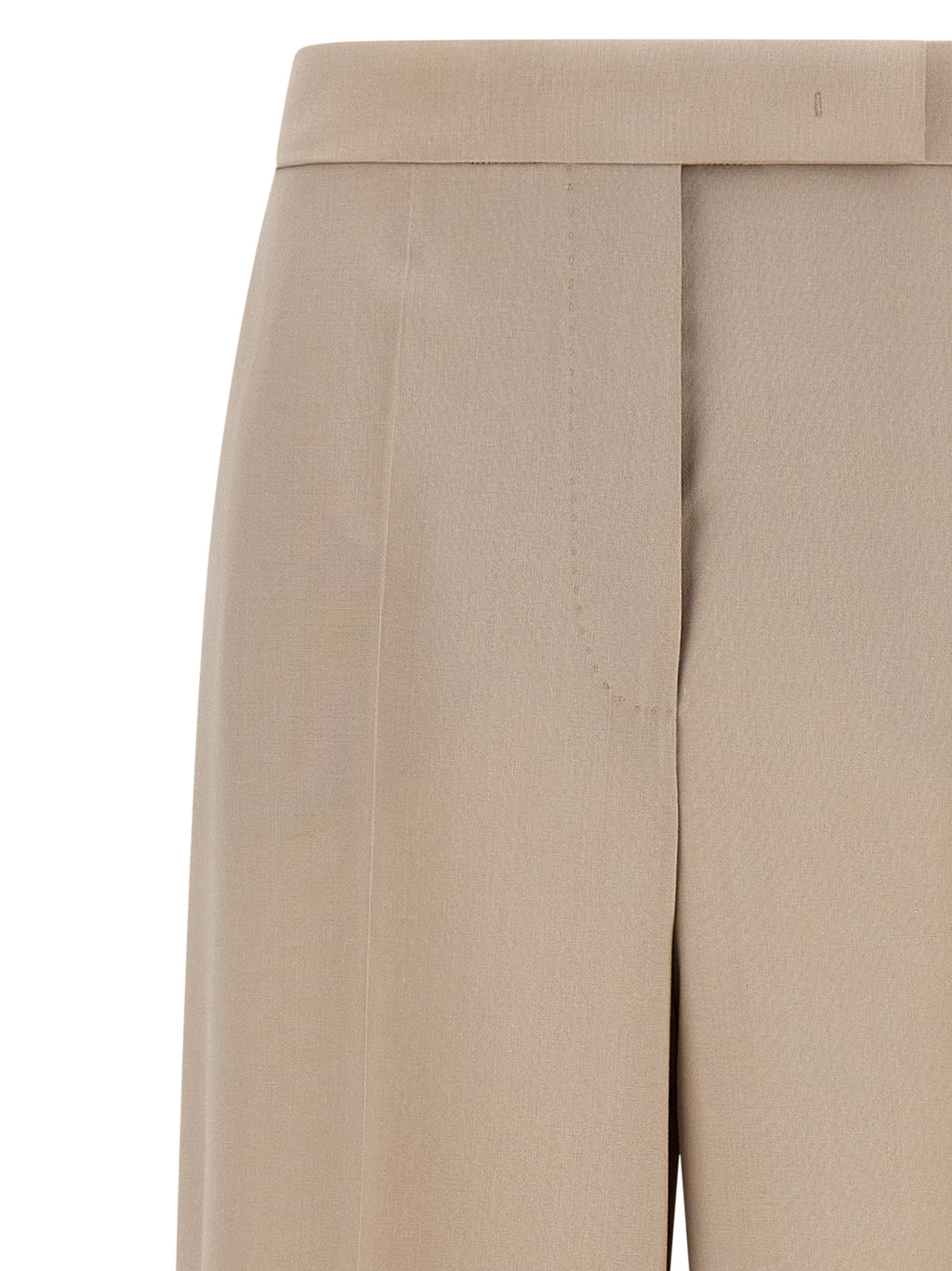 Max Mara Beige Virgin Wool Dress Pants