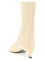 Jil Sander Beige Calfskin Ankle Boots